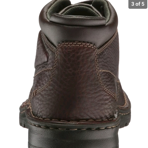 CLARKS Mens Vanek Rise Leather  Ankle Safety Boots, Brown, Size 7.0 main image 6